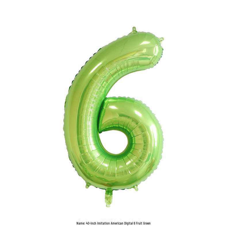 40" Green Digital Aluminum Foil Balloon for Birthdays & Weddings