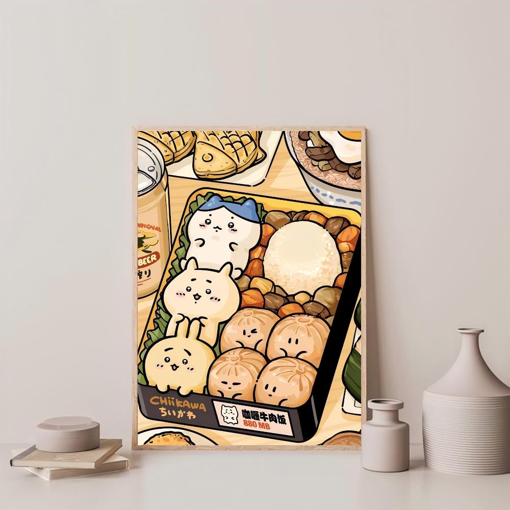 1pc Cute Food Convenience Store Illustration Poster HD Posters Home Room Bar Cafe Decor Art Wall Painting Picture