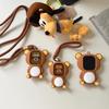 Rilakkuma Braunes Silikonarmband für Apple Watch (1-8/SE3/Ultra)