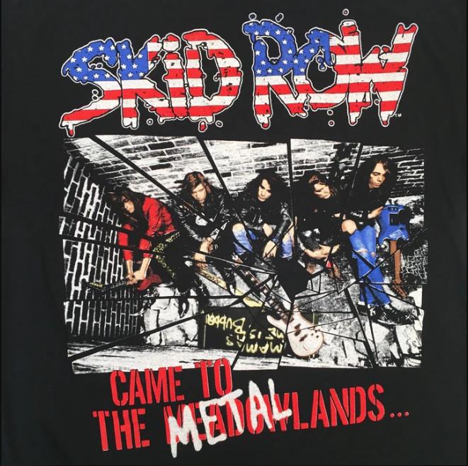 Vintage Skid Row Kicked Ass And Split Black Men All Size T-shirt Cotton Unisex T-Shirt XXL