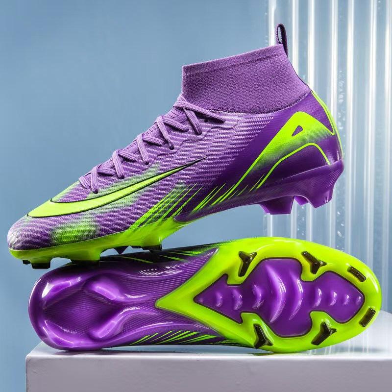 

Новые дышащие футбольные бутсы для студентов мужского и женского пола, длинные шипы, молодежные, для травы, плоской площадки, сломанные шипы, футбольные бутсы 45