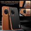 AZNS For Huawei nova 14 Ultra 5G Case Electroplating Carbon Fiber Texture PU+TPU Phone Cover