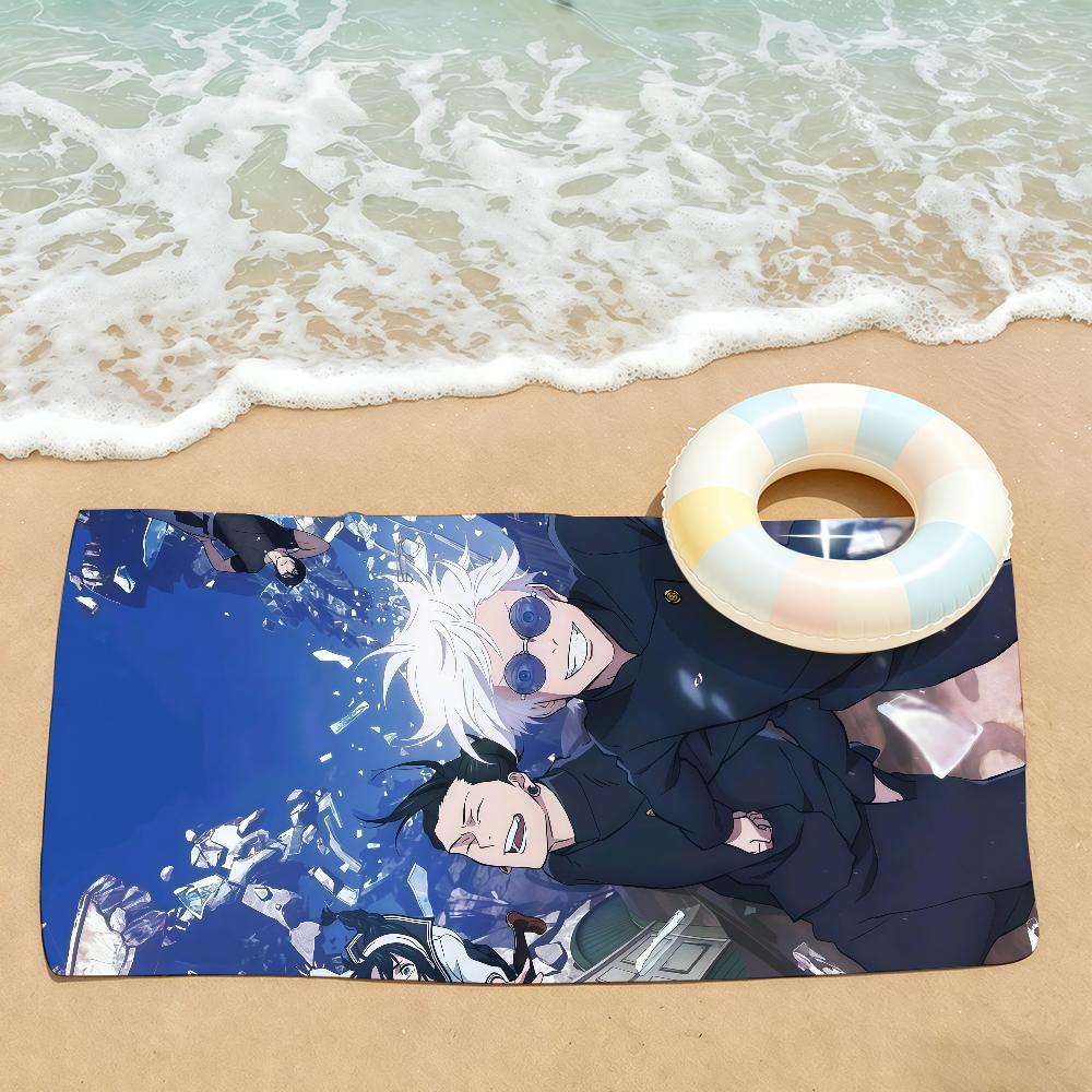 Adventure anime J-Jujutsu K-Kaisen-S Towel Drying Bath Towel Applicable To Light Swimming Camping Yoga Beach Out