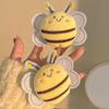 Plush Fabric Bee Hairpin Forehead Side Fringe Clip Cute Cotton Duck Beak Clip Fascinator Autumn And Winter