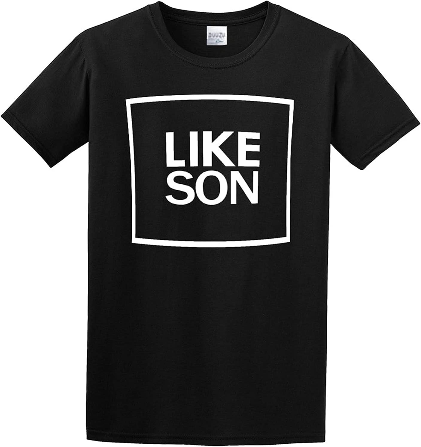 Like Father Like Son Print Family Matching ClothesMen Cotton Blend Shirt 3XL чёрный