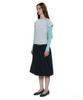Partimento Woman Frill Waist Puff Midi Skirt_Navy