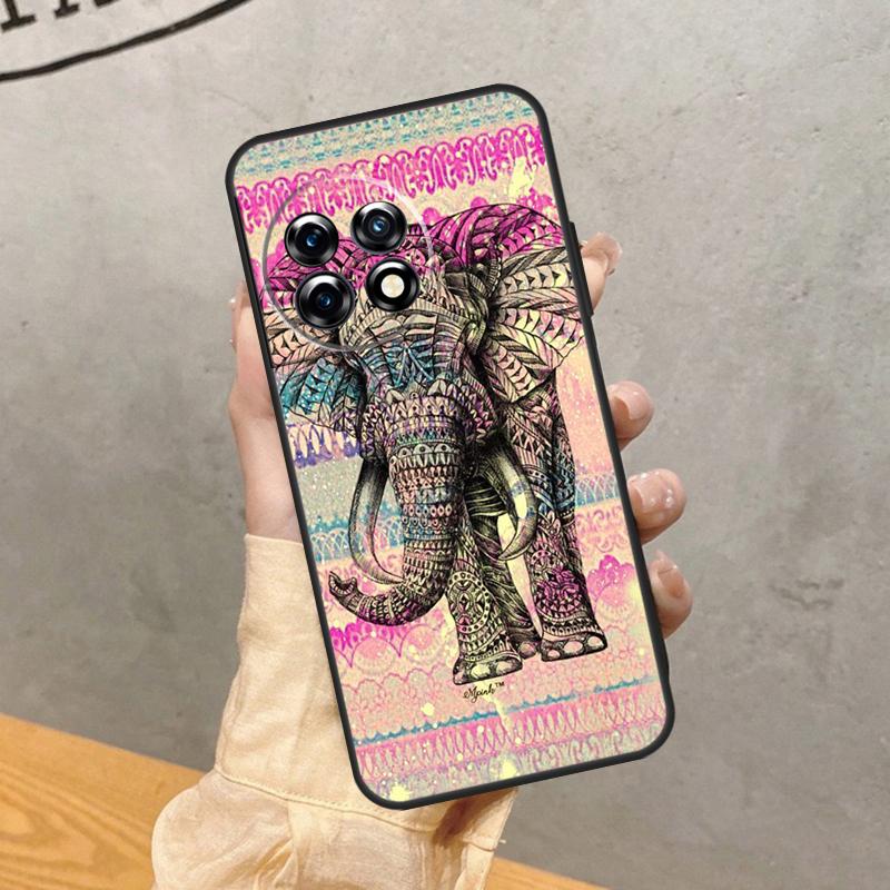 Elefant Mandala Azteke Hülle Für OnePlus 15 15R 13R 13 13T 12 12R 11 10 9 Pro 10T Nord 5 CE 4 2 3 Lite N20 N30 Cover