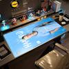 Football Player Celebration Gaming Mouse Pad Keyboard Pad Computer Desk Mat Non-Slip Rubber Base Perfect for Office Desktop Supplies School Home