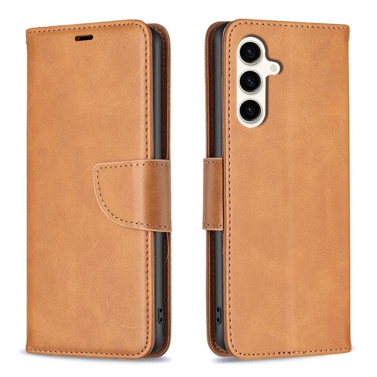 

Lambskin Texture Pure Color Flip Leather Phone Case For Samsung Galaxy S24 FE 5G