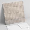 Set of Vinyl Tiles With Decor for Kitchen or Bathroom Parallel Lines On Background 9X30X30 Cm