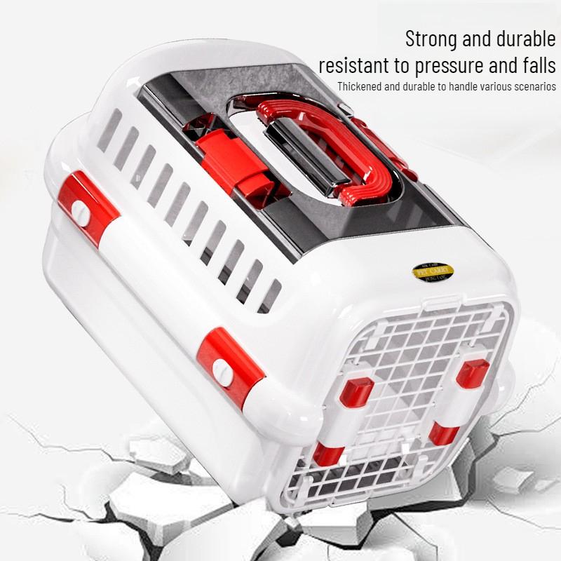 Portable Airline Pet Carrier Portable Ventilated Dog Cat Crate Durable Travel Kennel for Small Medium Pets Outdoor Car Transport