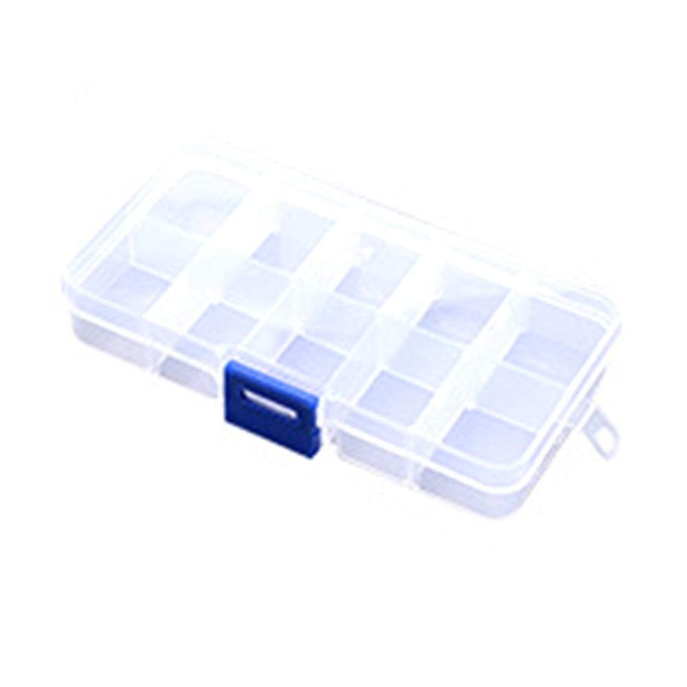 Multi Configuration Transparent Storage Box for Jewelry Organization 10 grid