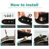 2pcs Metal Guitar Strap Lock Buttons Security Guitar Strap Locks For All Acoustic Electric Bass Guitar