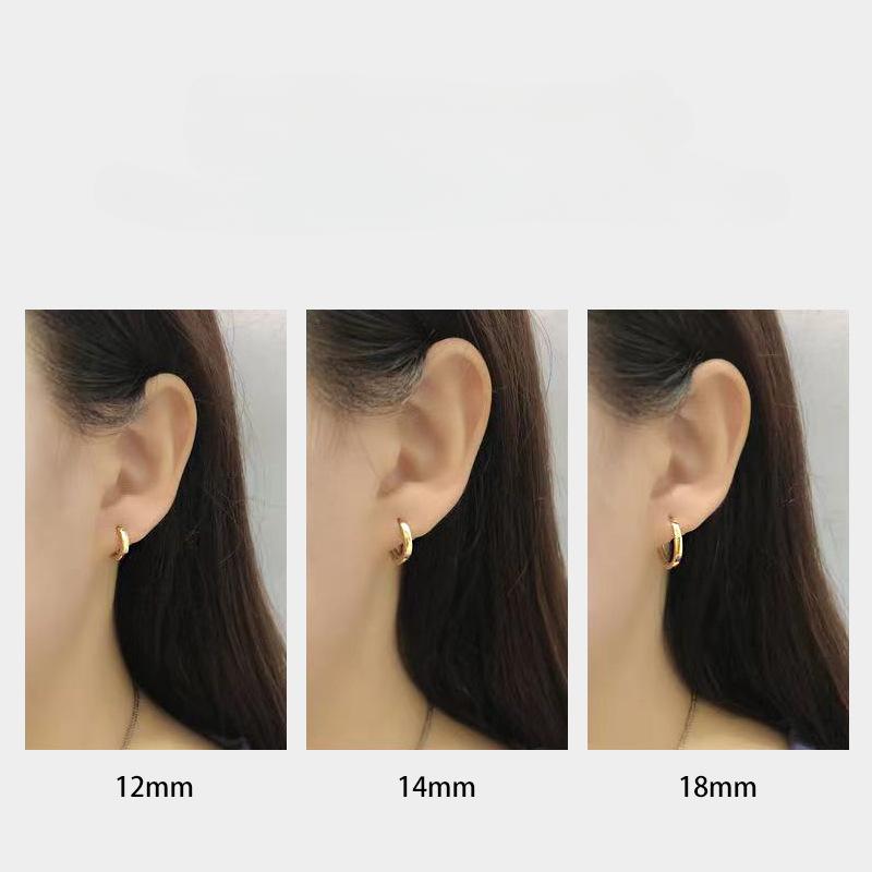 925 Silber Geometrische Creolen für Damen Modeschmuck Silber Schmuck Geschenke Trendig