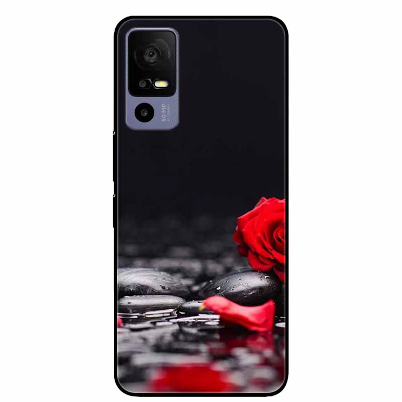 For TCL 40 R 5G Case Fashion Marble Soft TPU Silicon Back Cover for TCL 40R T771K T771H Phone Cases Protect Funda Shells Paras