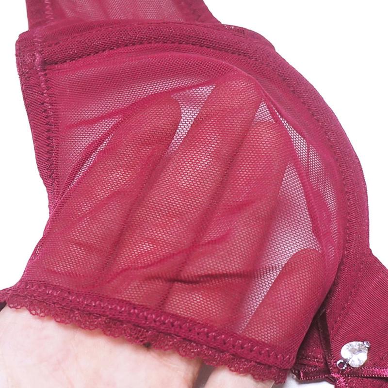 Varsbaby Sheer Ultra-Thin Push-Up Mesh Bra - Sexy, Breathable Lingerie for Women