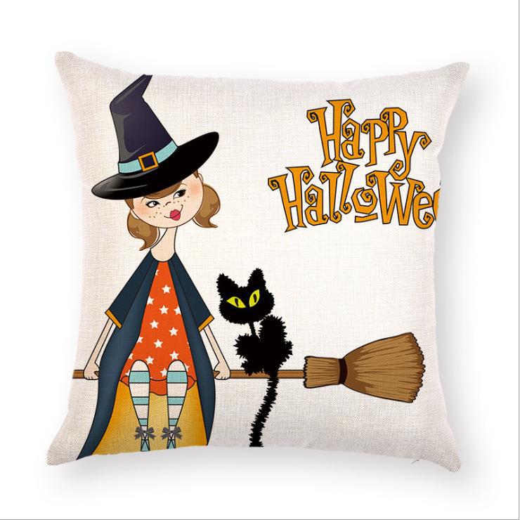 

Halloween Funny Pumpkin Series Home Decoration Pillow Cushion Pillow Cover flannel 45x45cm double-sided [without pillow core]