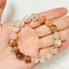Women Natural Crystal Beaded Bracelets 8mm 10mm 12mm Round Yoga Bead Stretch Bangle Handmade DIY Jewelry Gift
