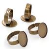 30x40mm 13x18mm 18x25mm 8 Colors Plated Brass Oval Adjustable Ring Settings Blank/Base,Fit 30x40mm Glass Cabochons