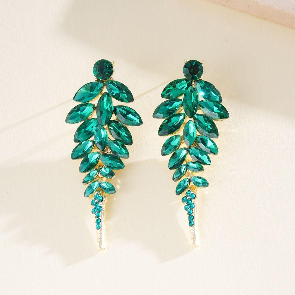 Silver Needle Stud Earrings Round Rice Bead Dangle Earrings Court Style Tassel Earrings  Wedding