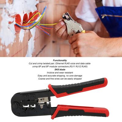 Ethernet Crimping Tool Multifunctional Manual RJ11 RJ12 6P RJ45 8P Crimp Tool for Network Telephone Cables