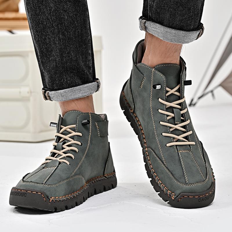 Leather Shoes Casual Sneakers Men Shoes Driving Comfortable Split Leather Shoes Men Loafers Moccasins Tooling Shoes