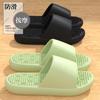 Bathroom leaking slippers women's summer 2 new silent indoor home bath non-slip quick-drying couple sandals men