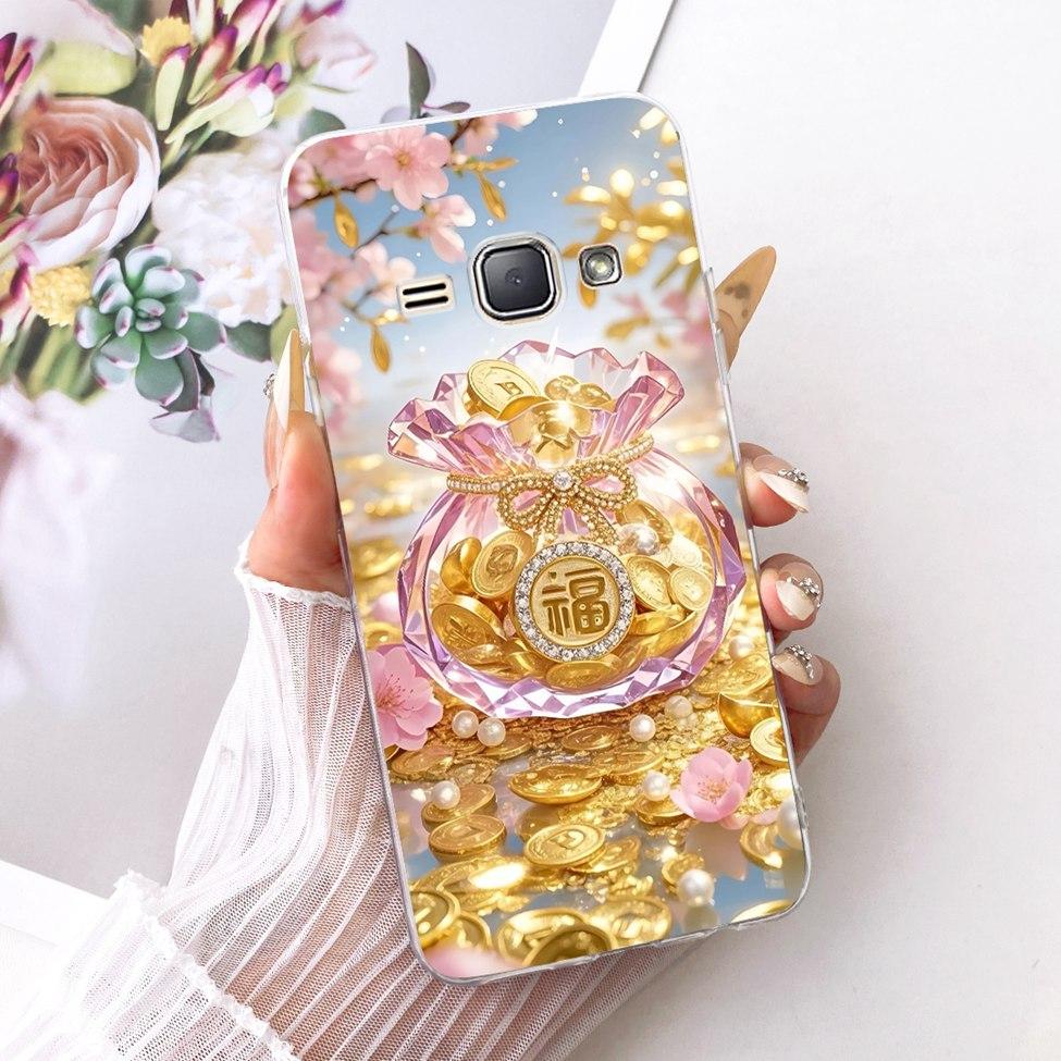 Clear For Samsung J1 2016 Case Cover Cute Cat Fashion Butterfly Funny Painted Casing For Samsung Galaxy J1 2016 SM-J120F