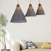 1PC Hand-woven Rustic Grey Bohemian Style Rope Lampshade Ornament Linen Rope Homestay 3 Sizes