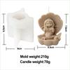 Mermaids Candle Silicone Mold Human Girl Soap Resin Plaster Mould Cake Chocolate Making Sleep Girl Statue Desktop Decor