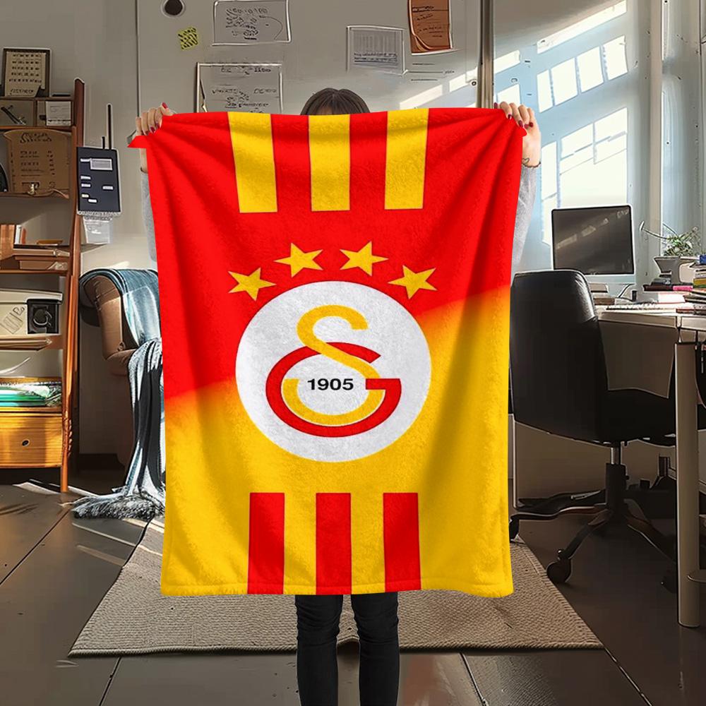 1PC Galatasaray S Patterned Flannel Blanket Suitable For All Seasons for Home Decor Warmth and Comfort Gifts Holiday Present