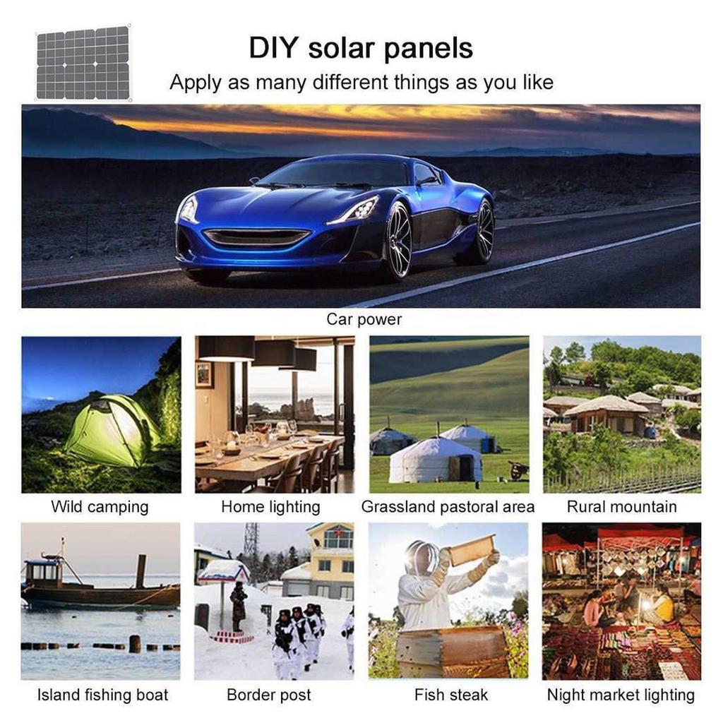 Solargeneratorsystem 300W 12V auf 220V Wechselrichter 18W 18V Solarmodul mit Controller zur Stromversorgung