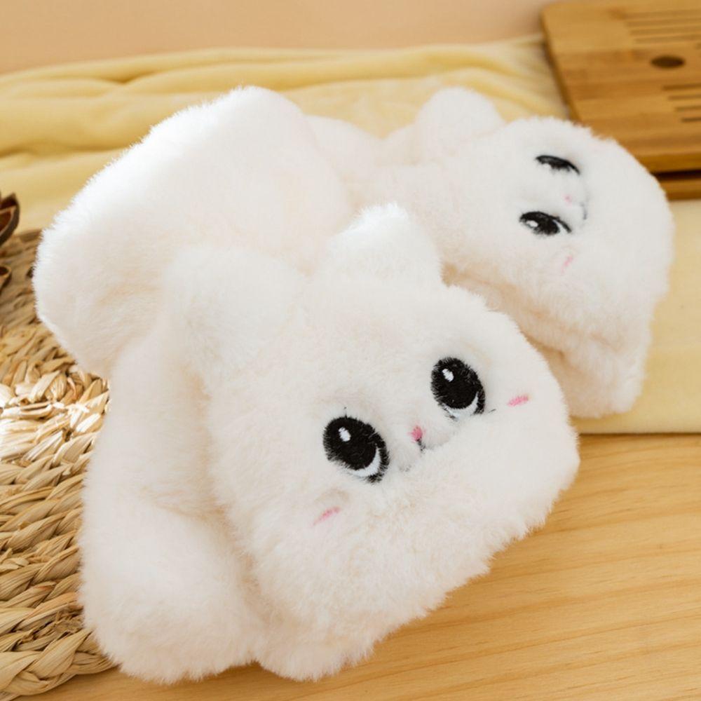 Women Driving Gloves Cat Ears Elastic Wool Mittens Female Gloves Flip Mittens Half-finger Gloves