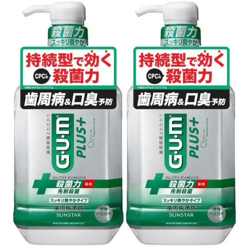 [.co.jp Exclusive] [Bulk Purchase of 2] Gum Plus Dental Rinse, Medicated Liquid Toothpaste, Refreshing Type (Contains Alcohol), 900ml X 2