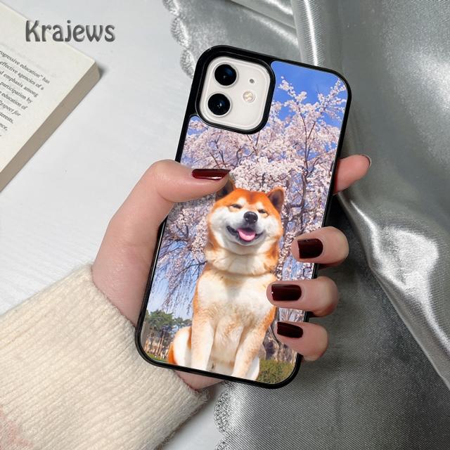 Krajews Animal Akita Dog soft Phone Case Cover For iPhone 17 Air 16 15 14 plus 12 13 pro max coque Shell Fundas