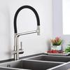 Filter Kitchen Faucet Black Dual Spout Drinking Water Faucet Mixer 360 Degree Rotation Hot Cold Water Purification Feature Tap
