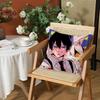 Anime CChainsaw Man Cushion Cover Silky Short Plush Invisible Zipper Dustproof Sofa Pillow Case for Home Decor