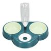 Triple Dog Cat Bowls 15 Degree Tilted Raised Cat Food Bowl with Automatic Water Bottle for Puppy Pets
