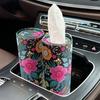 1PC Printed car mounted paper towel cylinder paper towel barrel car seat type cylindrical car paper towel barrel