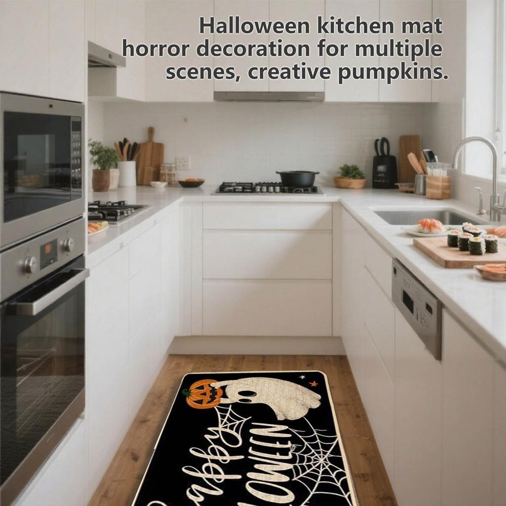 Kitchen Horror Decorative Mats Kitchen Rug Mats With  Festive Patterns.