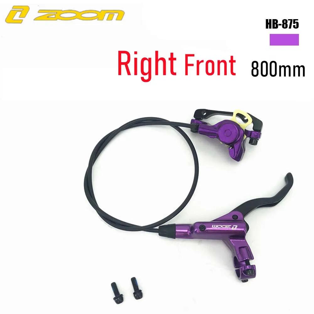 ZOOM HB875 MTB Bike Hydraulic Disc Brake Set 800/1400mm Left Front/Right Rear Mountain Bicycle Oil Pressure