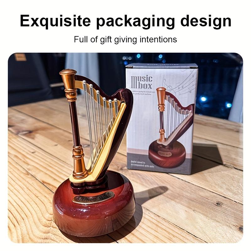 1Pc Design string music box - manual, no battery required, perfect for home decor and gifts
