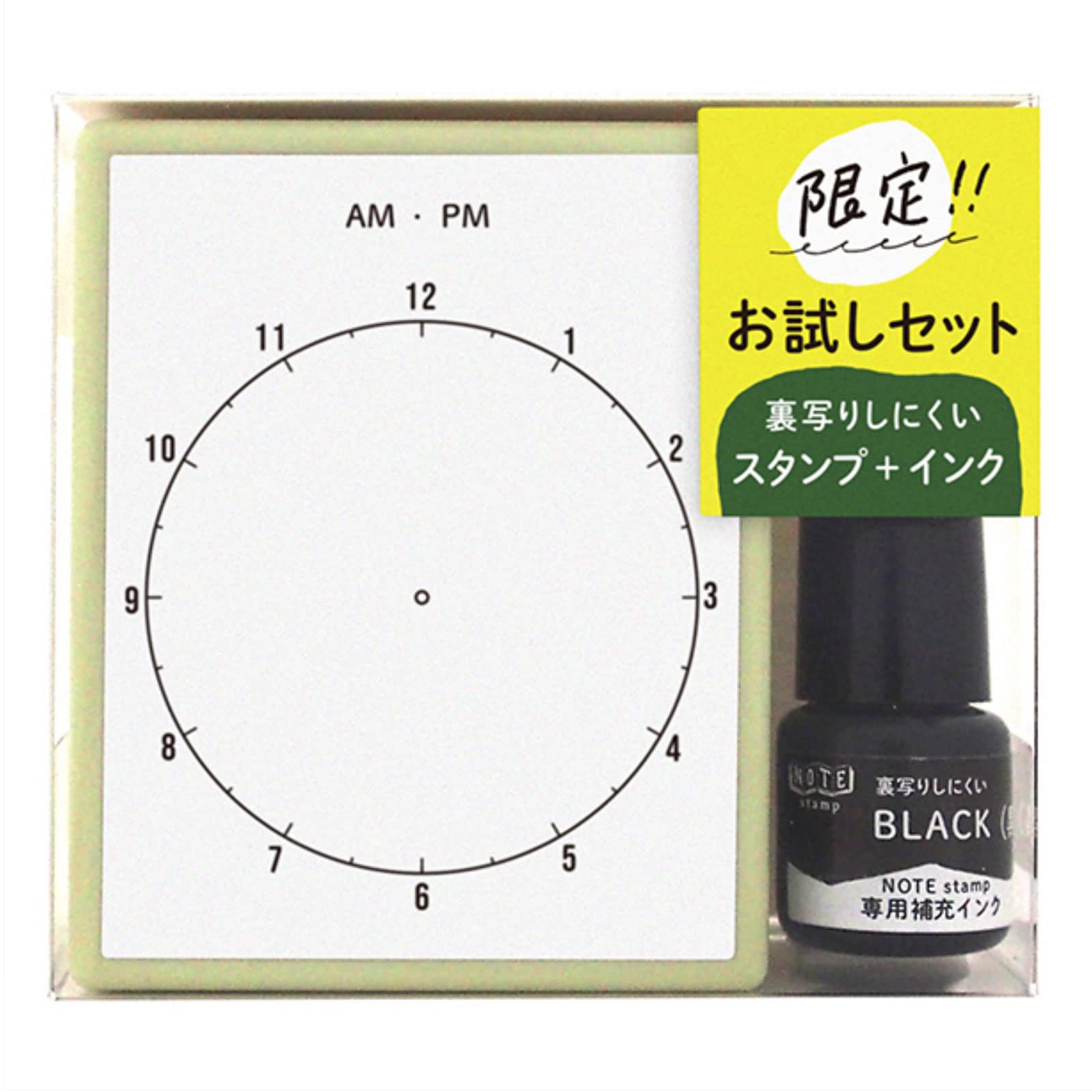 

KODOMO NO KAO Набор штампов для лица штамп часы Детский NOTE 0593-003 чёрный