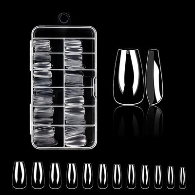 Source Nail Art Patch Traceless Transparent Medium and Long Non-grinding Ballet Nail Fake Nail 120 Pieces