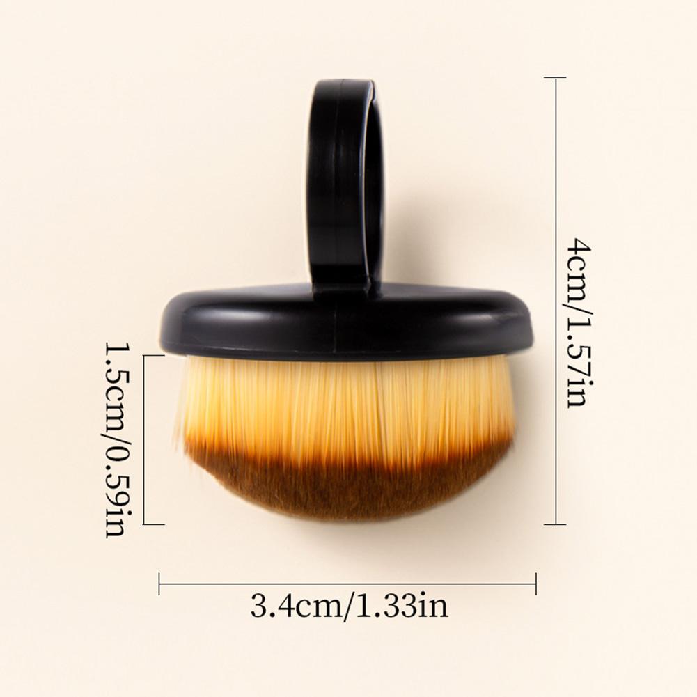 Nagelring-Staubbürste, tragbar, verstellbar, mit Fingerknopf, feine, weiche Bürste, Nagelbürstenwerkzeug, manuelles Maniküre-Reinigungswerkzeug