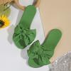 Fashion Summer Bow Sandals Slip Plus Size Casual Breathable Lightweight Outside Fashion Slippers