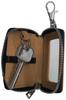 Basic Standard Snoopy Key Smart Key Round Key Holder Popular for Character Brown Case, Compatible, Zipper, Carabiner, Hook, Included, Women, SNOOPY,