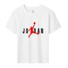 JD Letter Print Summer Kids Brand Sports Short Sleeve Kids Girls T-shirt Boy Fashion Sports Short Sleeve Children's Tops