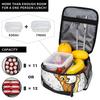 Bambis Cartoon Deer  Insulated Lunch Bags Portable  Reusable Cooler Bag Tote Lunch Box College  Outdoor Food Bag