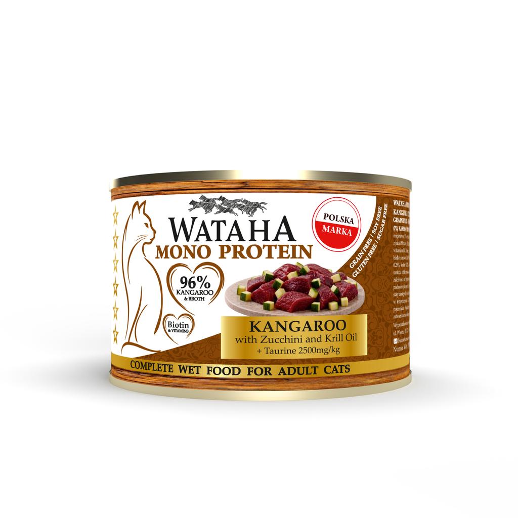Wataha Adult Cat Mono 96% Kangaroo with Zucchini 200G